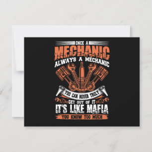 Funny Craftsman Tee Once A Mechanic Always A Mecha Save The Date