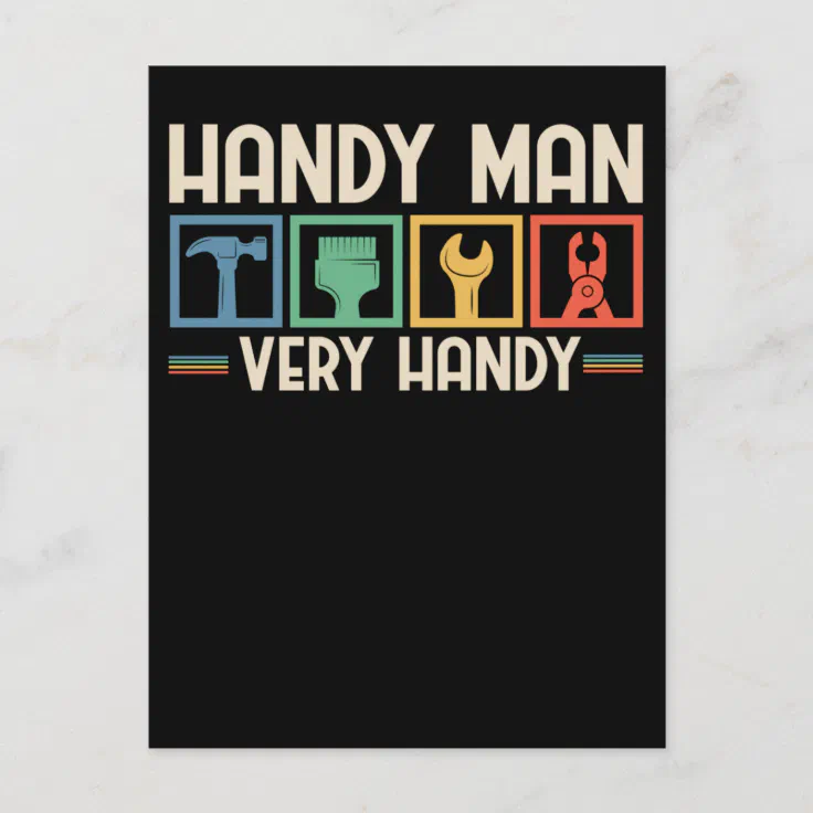 Funny Craftsman Tools Funny Mechanic Handyman Postcard | Zazzle