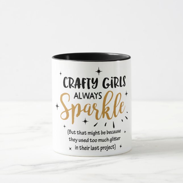 Funny Crafty Girls Mug (Center)