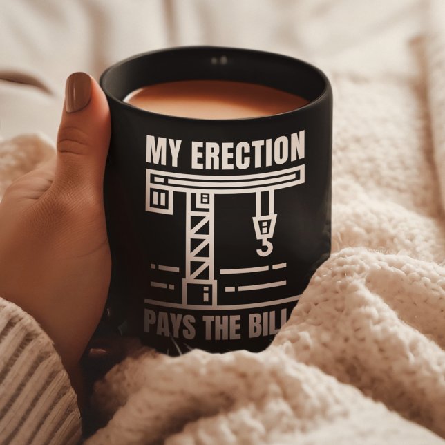 Funny Crane Operator | Construction Job Site Humor Coffee Mug (Creator Uploaded)