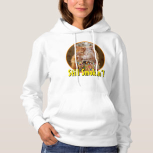 Funny Cranky Cat With Melted Birthday Cupcake Hoodie