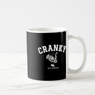 Funny Cranky Fishing Reel Pun Humor Fishermen Men Coffee Mug