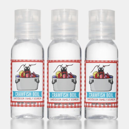Funny Crawfish Boil Family Reunion Lobster Hand Sanitizer