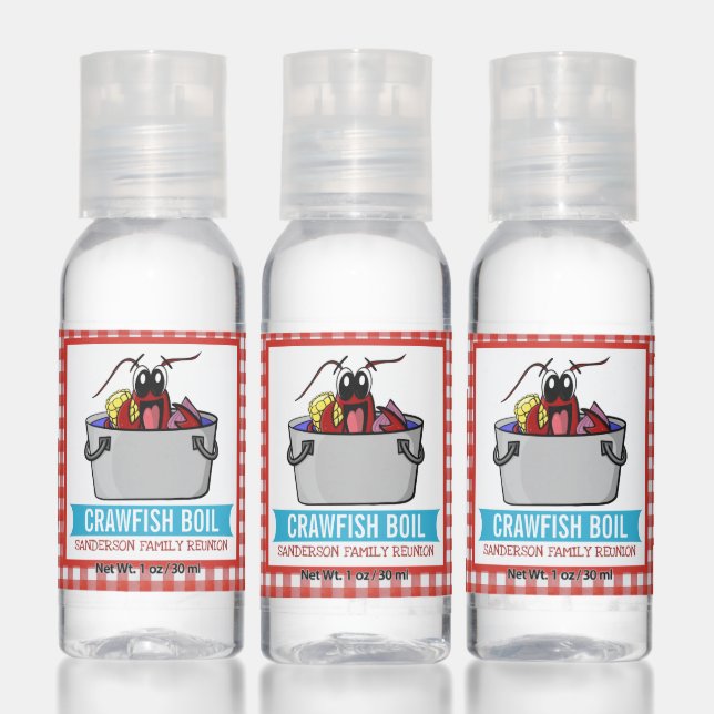 Funny Crawfish Boil Family Reunion Lobster Hand Sanitizer (Set)