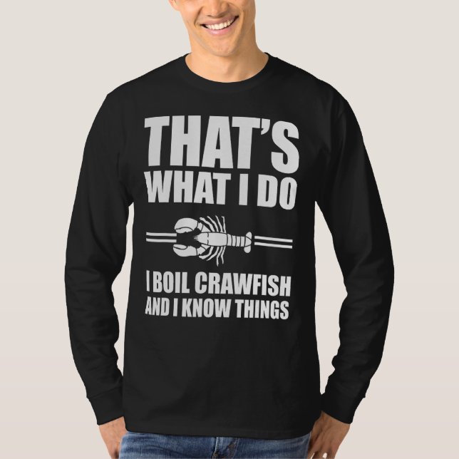 Funny Crawfish Boiling Lobster Lover Crayfish 1 T-Shirt (Front)