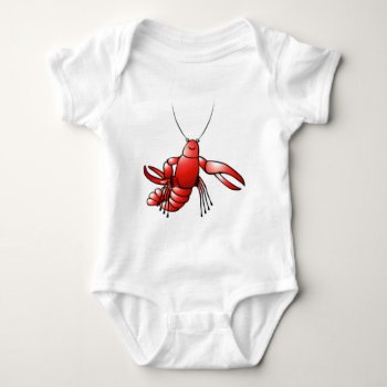 Funny Crawfish Lobster Baby Bodysuit by stargiftshop at Zazzle