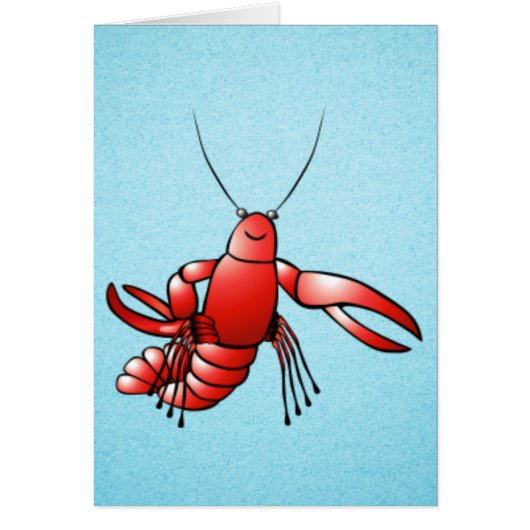 Funny Crawfish Lobster Cards (Front)