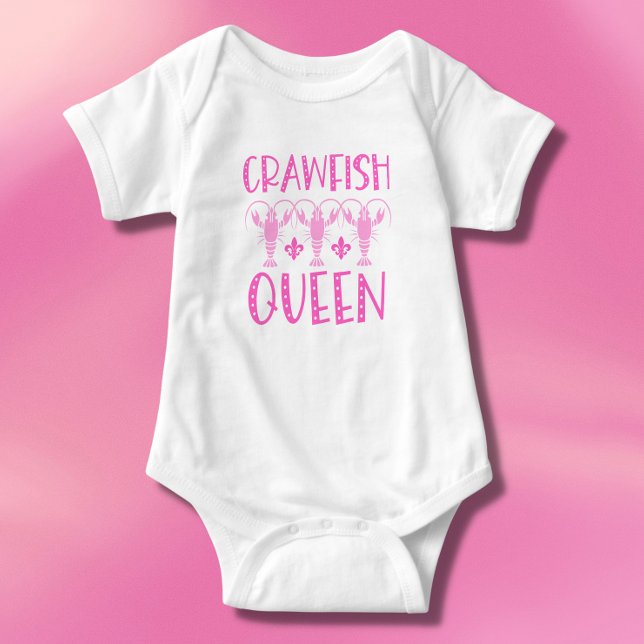 Funny Crawfish Queen - Crawfish Boil Baby Bodysuit (Creator Uploaded)