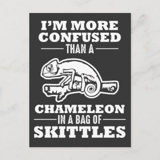 Funny Crawler Pun Chameleon Reptile Lizard Postcard