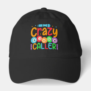 -Funny crazy Bingo caller word art Hat