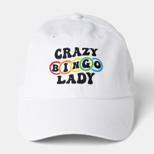 Funny crazy Bingo lady Performance Cap