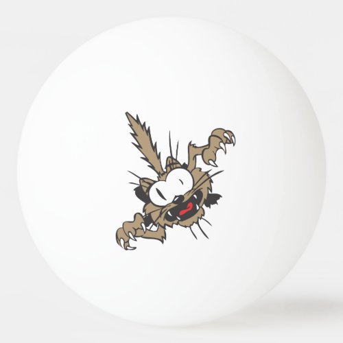 Funny Crazy Cat Ping_Pong Ball