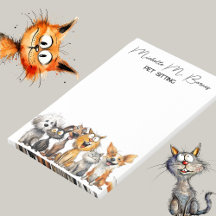 Funny Crazy Cats Dogs Pet Sitter Business