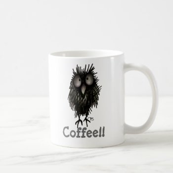 Funny Crazy Cute Coffee Paul Stickland Owl Coffee Mug by StrangeStore at Zazzle