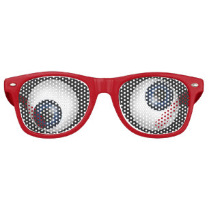 Funny Crazy Eyes Retro Sunglasses