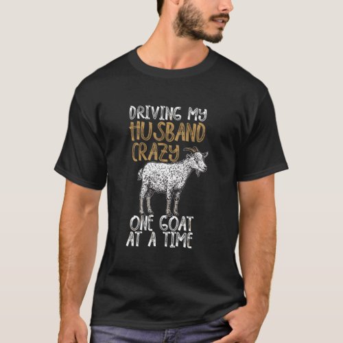 Funny Crazy Goat Lady Gift For Women Pet Farm Anim T_Shirt