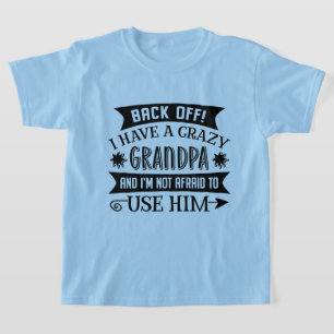 Funny crazy Grandpa word art unisex T-Shirt