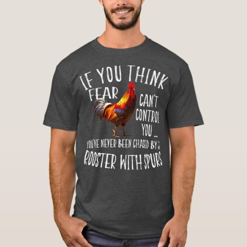 Funny Crazy Rooster Chicken Farm T_Shirt