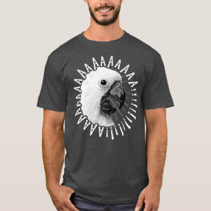 Funny Crazy Screaming Cockatoo Shirt Parrot Bird