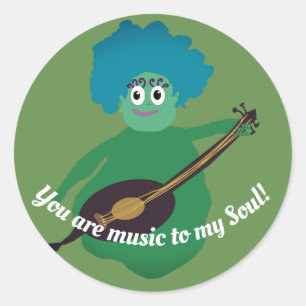 Funny Creature , Musician Sticker
