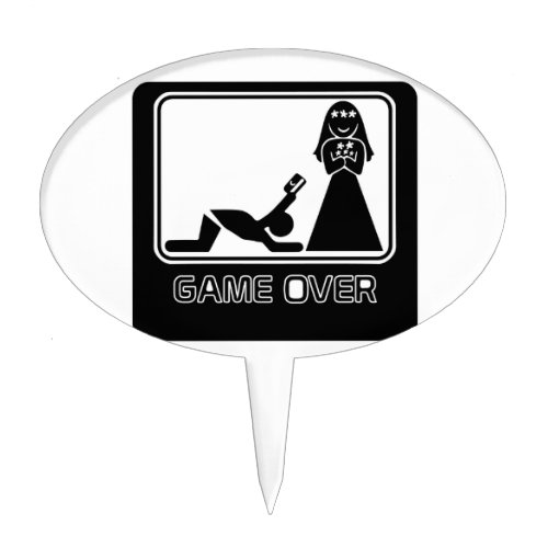 Funny Credit Card Game Over Cake Topper
