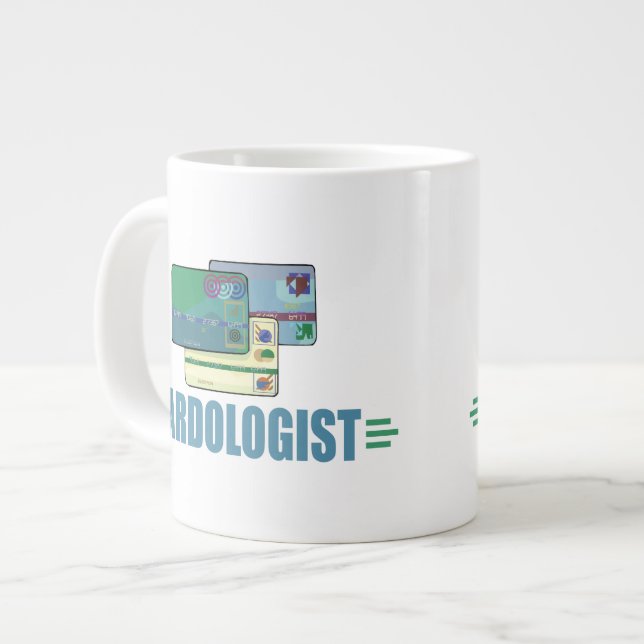 Funny Credit Card Giant Coffee Mug (Front Left)