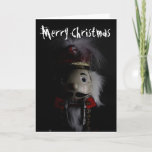 Funny Creepy Nutcracker Holiday Card