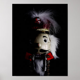 Funny Creepy Nutcracker Portrait Poster