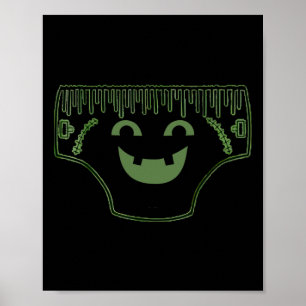 Funny Creepy Pair Of Underwear Face Costume Poster