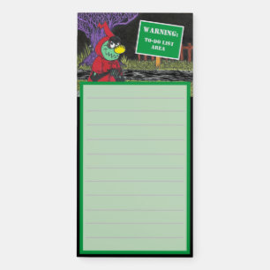 Funny Creepy WARNING: To-Do List Area Notepad