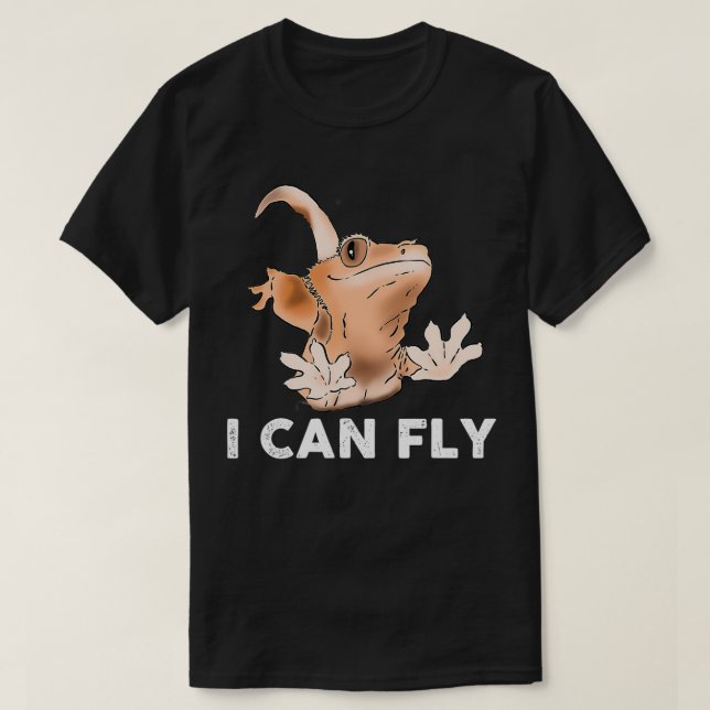 Funny Crested Gecko Gecko Lover Gecko Humor Cresti T-Shirt (Design Front)