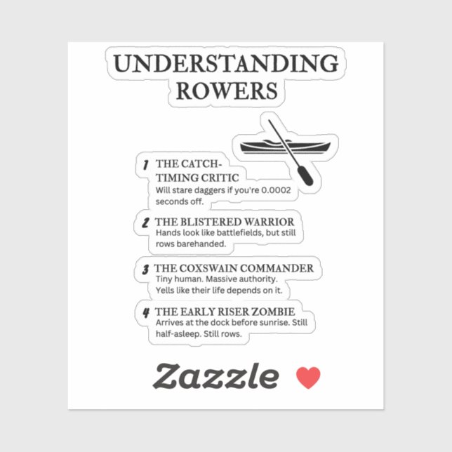 Funny Crew Life Definitions Sticker (Sheet)