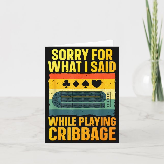 Funny Cribbage Art For Men Women Card Game Cribbag (Front)