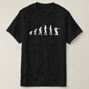 Funny Cricket Batter Evolution of Man Sports Wv T-Shirt