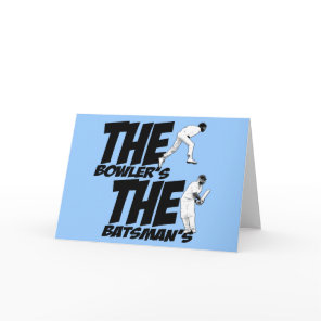 Funny cricket card