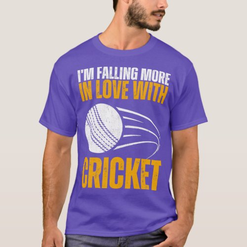 Funny Cricket Slogan for Cricket Sports Fans  T_Shirt