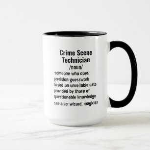 Funny Crime Scene Technician Definition gifts  Mug