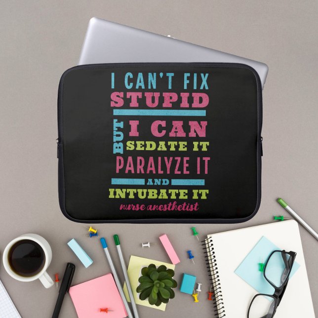 Funny CRNA / Anesthesiologist Can’t Fix Stupid Laptop Sleeve (Creator Uploaded)