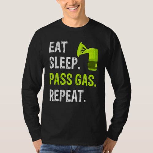 Funny Crna Anesthetist Nurse  Eat Sleep Pass Gas R T_Shirt