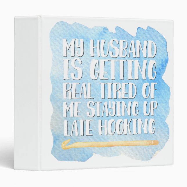 Funny Crochet 3 Ring Binder (Front/Spine)