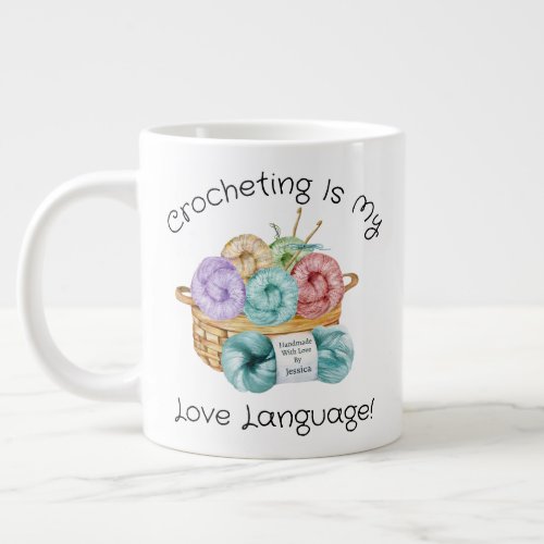 Funny Crochet Customized Giant Coffee Mug