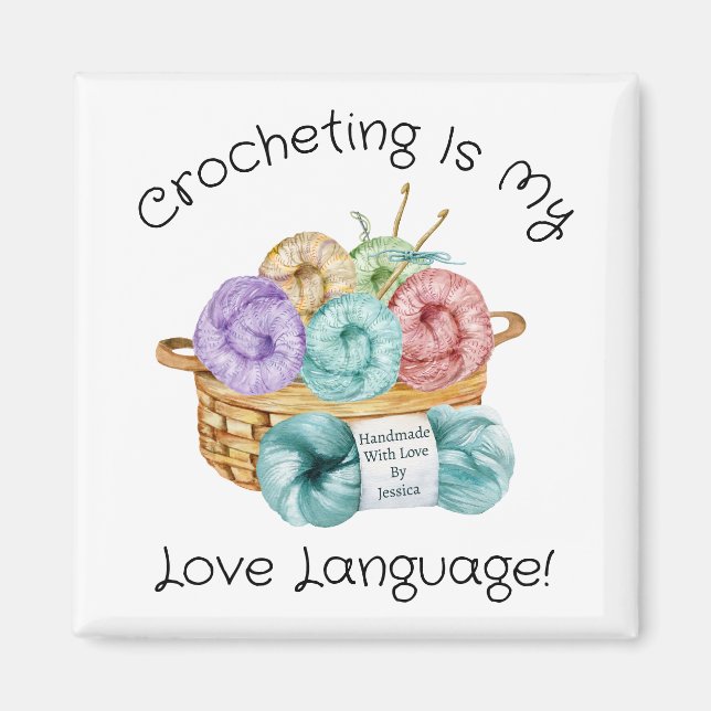 Funny Crochet Customized Magnet (Front)