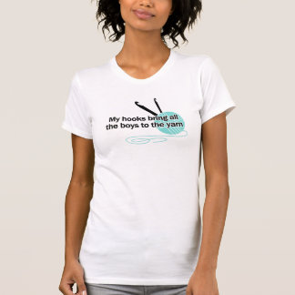 funny crochet hook crocheter humor yarn ball skein T-Shirt