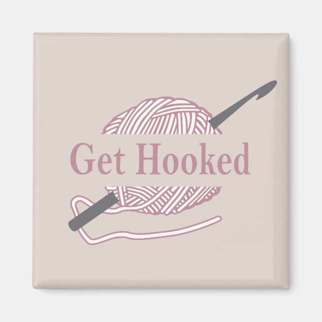 funny crochet quote crocheter saying magnet (Front)