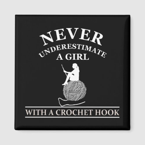 funny crochet quote magnet