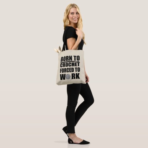 funny crochet quotes tote bag