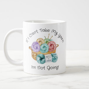 Funny Crocheting Personalized Giant Coffee Mug