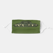 Funny crocodile alligator snout cartoon adult cloth face mask (Front, Folded)