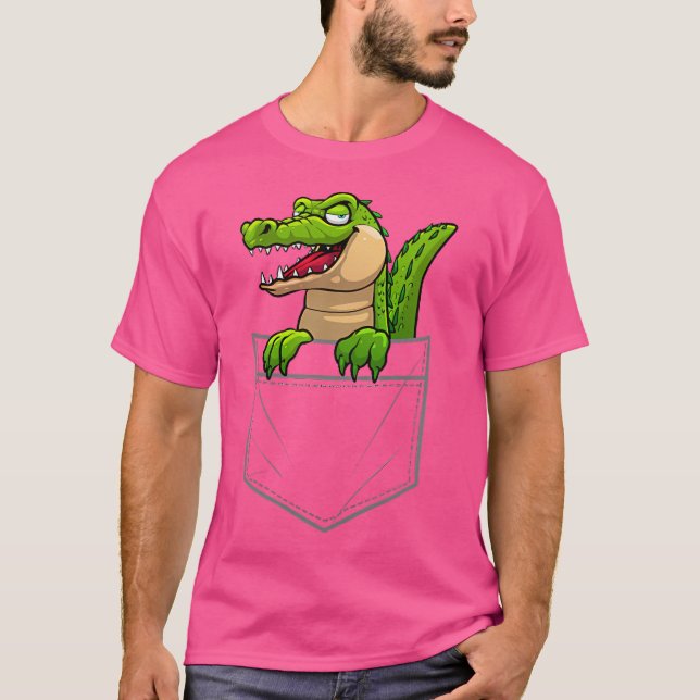 Funny Crocodile Art For Crocodile Gator Lover T-Shirt (Front)