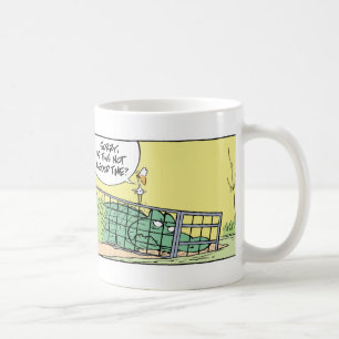 Funny Crocodile Cage Comic Coffee Mug